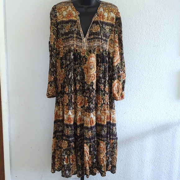 🍋✨RARE nightfall mystic boho midi dress by spell and the Gypsy size M - Picture 3 of 11